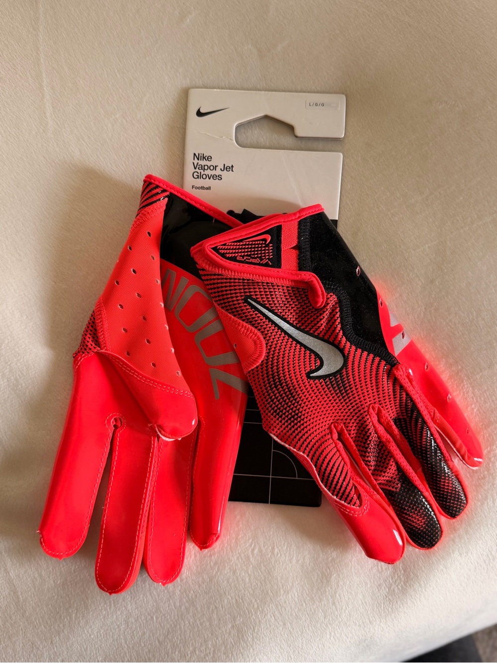 Nike Vapor Jet Gloves - Bright Red and Black - Picture 2 of 7